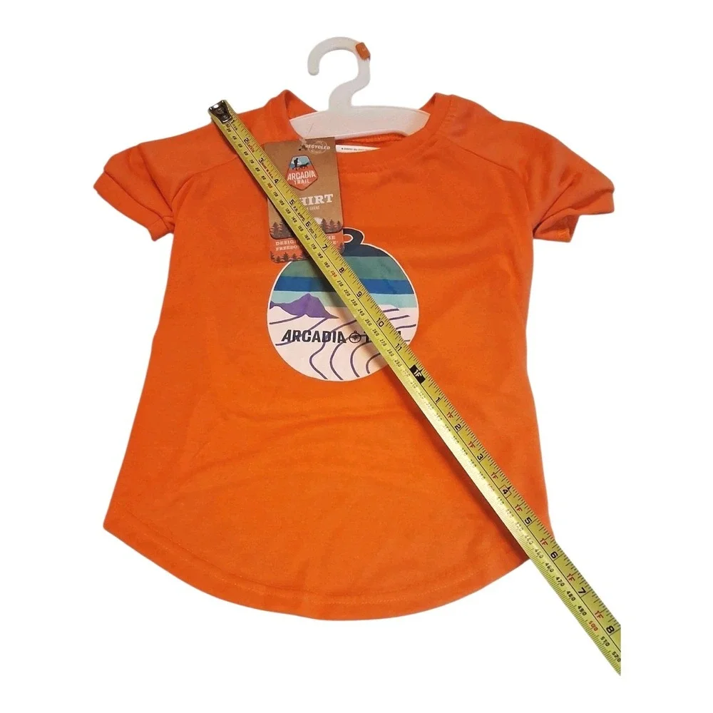 Arcadia Trail Eco-Friendly Dog T-Shirt M - Orange Tree Logo 100% Recycled NWT